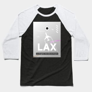 LOS ANGELES LAX Airport Baseball T-Shirt